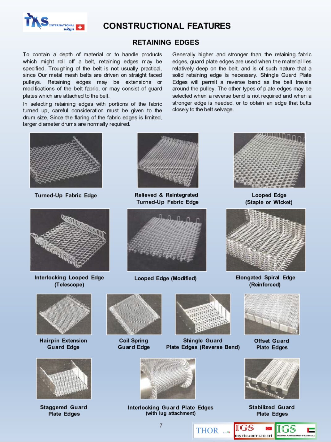 RETAINING EDGES